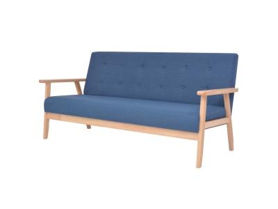 VIDAXL  - Ensemble de canap&eacute; 2 pcs Tissu bleu Bleu