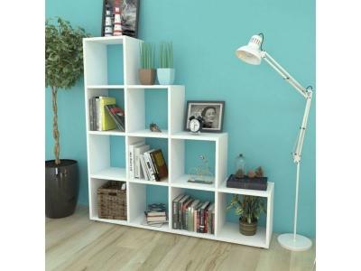 Vidaxl - Biblioth&egrave;que/&eacute;tag&egrave;re 142 cm Blanc White
