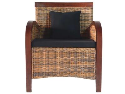 VIDAXL  Fauteuil Rotin tiss&eacute; &agrave; la main 