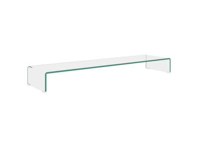 VIDAXL Meuble tv/ de moniteur 120 x 30 x 13 cm verre transparent
