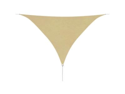 VIDAXL Parasol en tissu Oxford triangulaire 5x5x5 m Beige  Beige