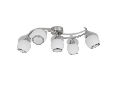 VIDAXL  plafonnier avec abat-jour en verre sur rail ondul&eacute; 240987