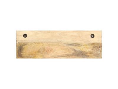 VidaXL Porte-manteau mural en bois massif de manguier 60 x 15 x 20 cm