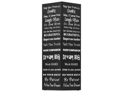 VIDAXL Porte-parapluie Texte Acier Noir