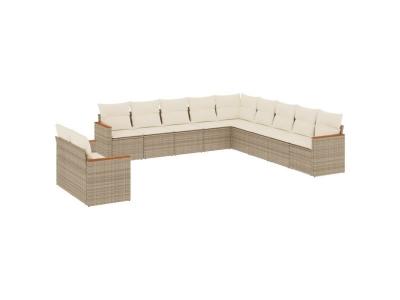 VIDAXL VIDA XL Ensemble Salon de jardin - 11 pcs