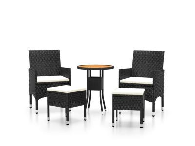 VIDAXL Salon de Jardin 5 pcs Mobilier de Patio Ensemble de Meubles de Terrasse Moblilier de Jardin Meubles d'Ext&eacute;rieur 3058472