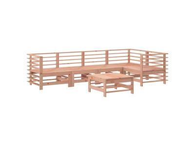  Vidaxl Salon De Jardin 6 Pcs Bois Massif Douglas