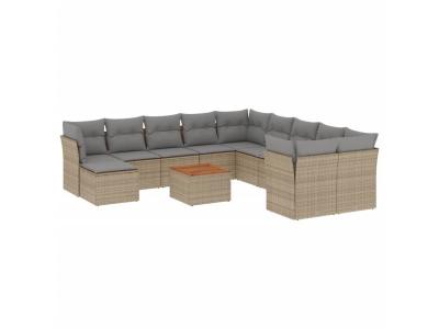 VIDAXL  Salon de jardin 12 pcs - Beige