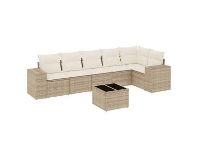 VIDAXL  Salon de jardin - Beige