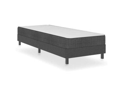 VIDAXL  sommier tapissier gris fonc&eacute; tissu 90x200 cm 3054705