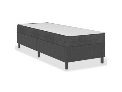 VIDAXL  - Sommier tapissier Gris fonc&eacute; Tissu 90x200 cm n/a