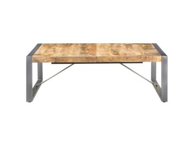Vidaxl table basse 120x120x40 cm bois de manguier brut 321583