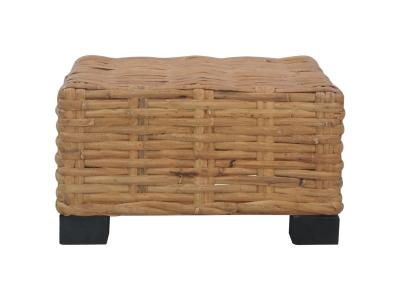 Vidaxl table basse 47x47x28 cm rotin naturel 286282