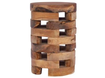 Table De Chevet 30x30x45 Cm Bois De Teck Massif Vidaxl