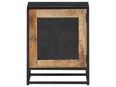 Table De Chevet 40x30x50 Cm Bois De Manguier Brut Vidaxl
