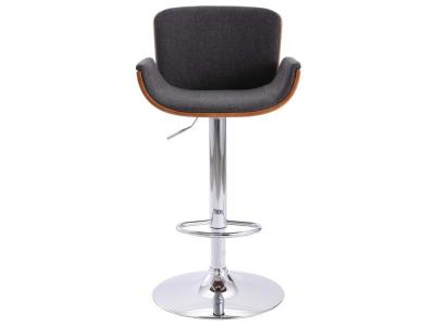 Vidaxl - Tabouret de bar Gris Tissu marron fonc&eacute; et gris