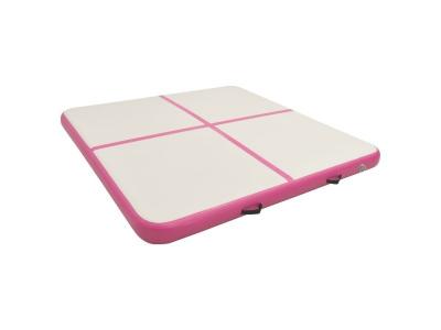 VIDAXL Tapis gonflable de gymnastique avec pompe 200x200x20cm PVC Rose