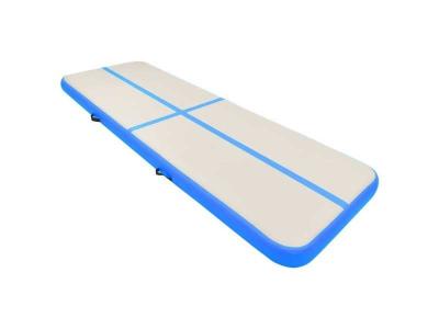 VIDAXL Tapis gonflable de gymnastique avec pompe 300x100x20cm PVC Bleu