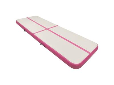 VIDAXL Tapis gonflable de gymnastique avec pompe 300x100x20cm PVC Rose