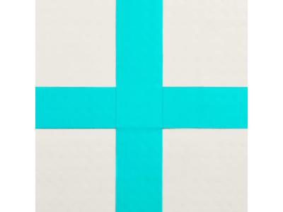  Tapis gonflable de gymnastique avec pompe 700x100x15cm PVC Vert