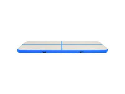 VIDAXL Tapis gonflable de gymnastique avec pompe 800x100x15cm PVC Bleu