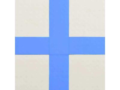  Tapis gonflable de gymnastique avec pompe 800x100x20cm PVC Bleu