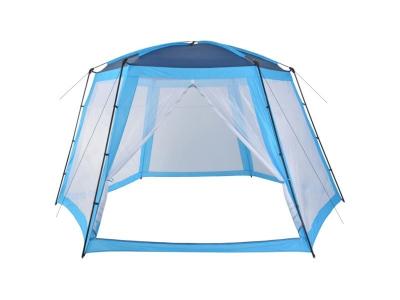 VIDAXL  tente de piscine tissu 500x433x250 cm bleu 91574