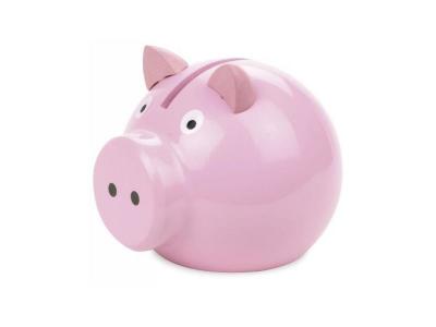 VILAC Tirelire cochon rose en bois 