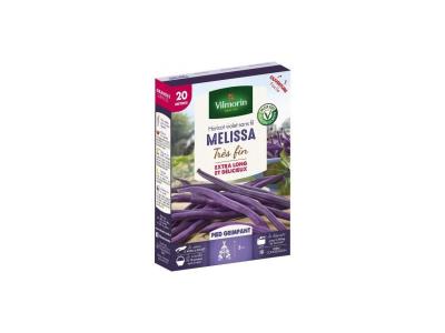 VILMORIN Graines de Haricot violet sans fil Melissa tr&egrave;s fin 20 m&egrave;tres