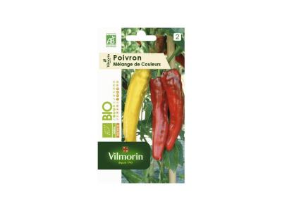 VILMORIN  - Sachet graines Poivron m&eacute;lange de couleurs BIO