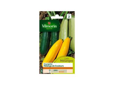 VILMORIN  M&eacute;lange graines de Courgette diff&eacute;rentes couleurs
