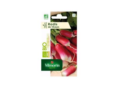VILMORIN  - Sachet graines Radis de 18 jours BIO