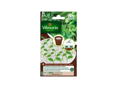 VILMORIN  Tapis graines 4 plantes aromatiques - 4 x &Oslash;10 cm