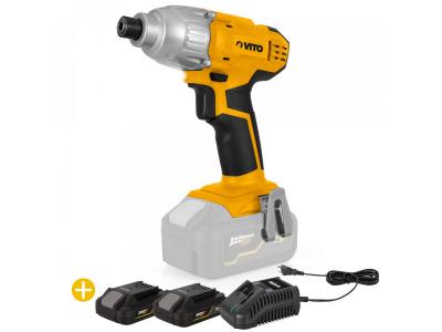VITO Visseuse 20V sans fil + 2 Batteries Lithium 2AH + Chargeur Rapide  180Nm