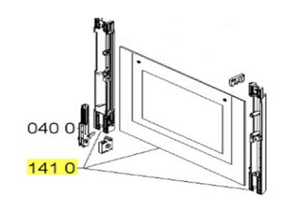 WHIRLPOOL Vitre de four rep 1410 pour four  481245059602
