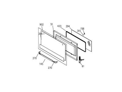 AIRLUX Vitre Expterieure Repere 295 Pour Cuisiniere  - Z57i288