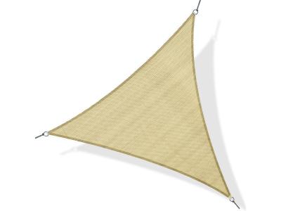 OUTSUNNY Voile d'ombrage triangulaire 4xsx4 m sable