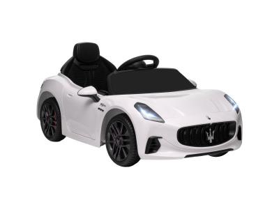 AIYAPLAY Voiture &eacute;lectrique enfants 12v avec t&eacute;l&eacute;commande plastique blanc