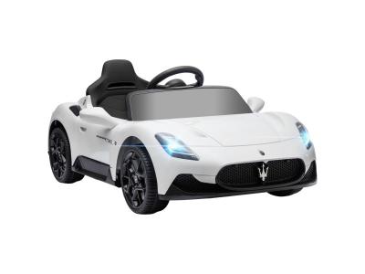  Voiture &Eacute;lectrique Enfant Maserati Mc 20 Cielo 12v 5 Km/h Max. T&eacute;l&eacute;commande Nombreux Effets Blanc