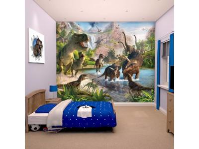 ROOM STUDIO Papier peint mural pays des dinosaures walltastic 305x244 cm 422986