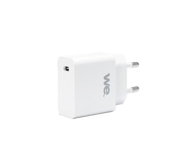 WE Chargeur secteur avec c&acirc;ble - USB-C/USC-C - 1M - Blanc 