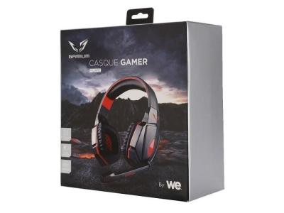 GAMIUM  Casque Gamer - Filiaire - Noir/Rouge