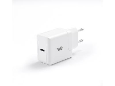 WE  Bundle Chargeur Secteur + Cable Chargeur USB-C. Blanc