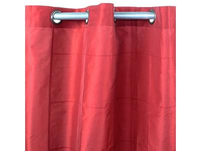 Thedecofactory William - Rideau en Taffetas Rouge 150x250