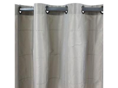 Thedecofactory - william - Rideau en taffetas taupe 150x250