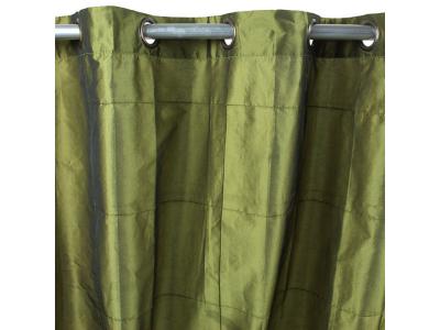 William - Rideau en taffetas vert bronze 150x250