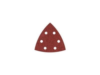 WOLFCRAFT  1852100 25 Patins Auto-agrippantes Delta 95 Mm, Perfor&eacute;s, Corindon Grains 80