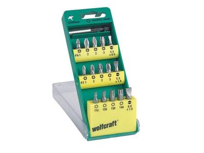 WOLFCRAFT  - Assortiment de 15 embouts de vissage - 2400000