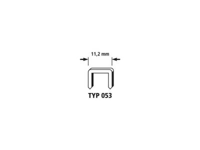 WOLFCRAFT  lot de 2000 agrafes larges acier tremp&eacute; type 053 - 6mm