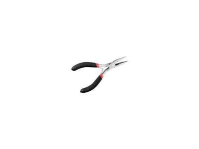 WENTRONIC Fixpoint 77098 Pince &agrave; becs demi-rondes avec embouts stri&eacute;s, 125mm
